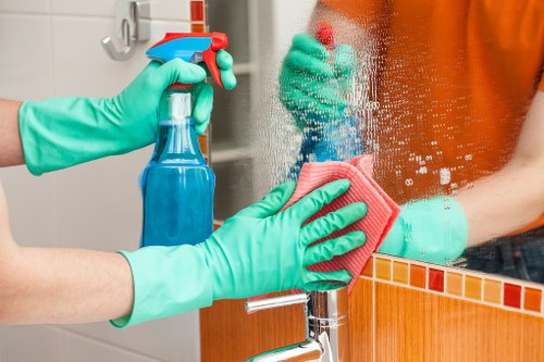 Deep upholstery cleaning service for a living room sofa